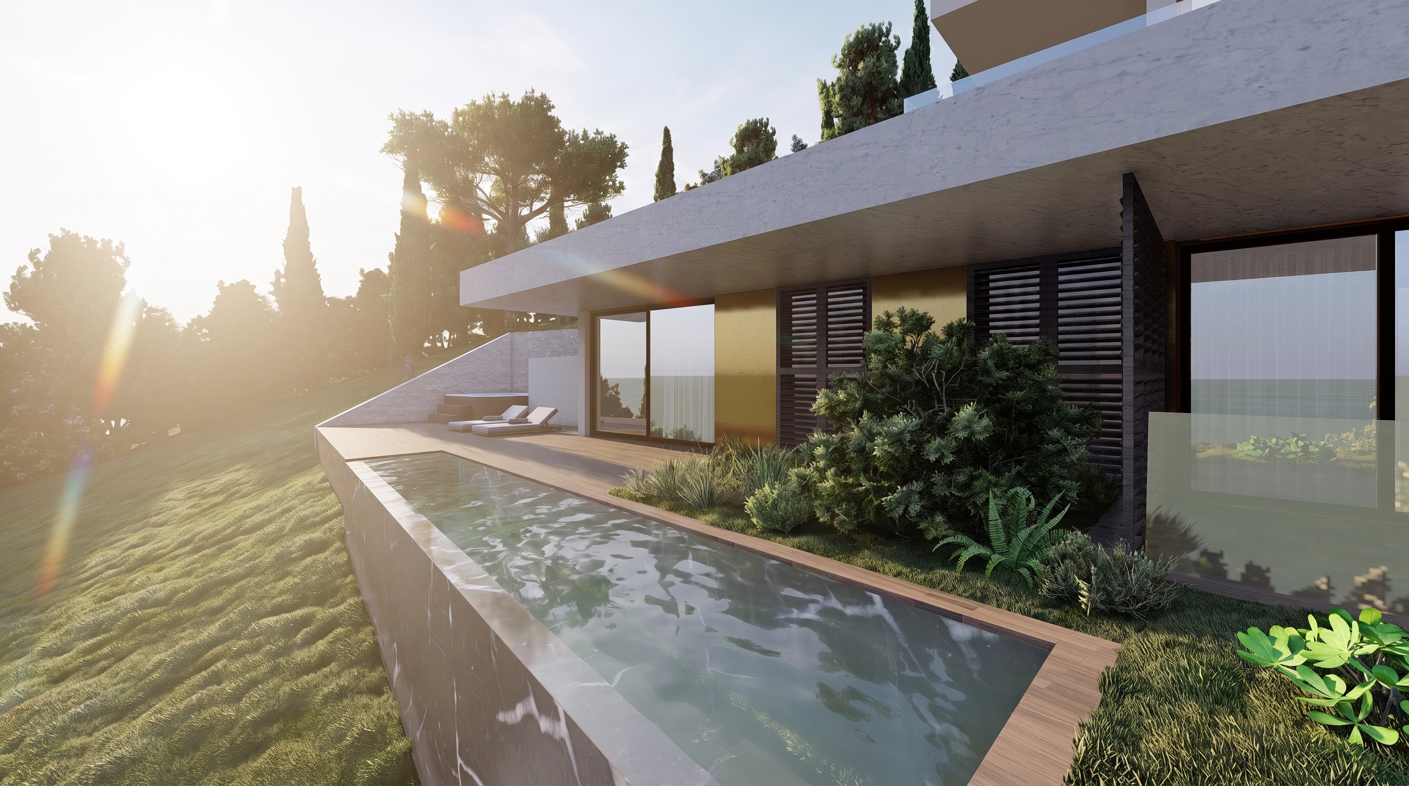 Ortus Villa Exterior Architecture - CUBICS Architecture, Georgios Kyriakopoulos Architect & Mihaela Shtirkova Civil Engineer